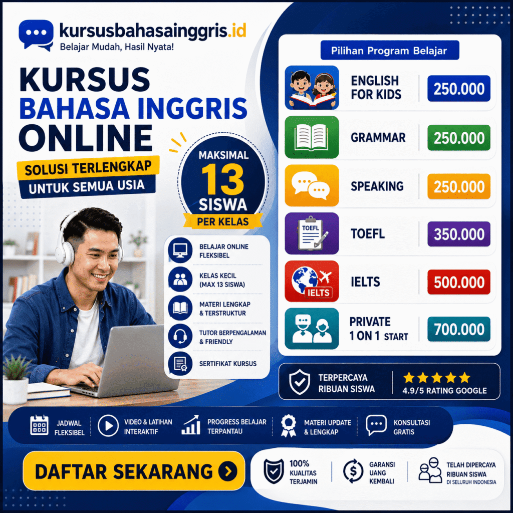 kursus bahasa inggris